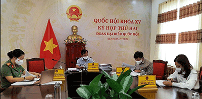Hoạt động của Đoàn đại biểu Quốc hội tỉnh Kon Tum trong tuần thứ nhất của kỳ họp thứ 2, Quốc hội khóa XV