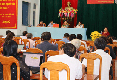 Đoàn đại biểu Quốc hội tỉnh Kon Tum tiếp xúc cử tri  trước kỳ họp thứ 4 tại phường Thắng Lợi, thành phố Kon Tum