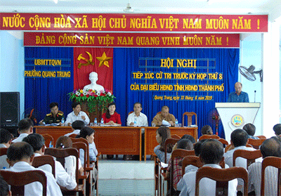 Phó Chủ tịch Thường trực HĐND tỉnh Kring Ba tiếp xúc cử tri trước Kỳ họp thứ 8 HĐND tỉnh Khóa XI