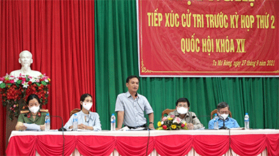 Tiếp xúc cử tri trước kỳ họp thứ hai, Quốc hội khóa XV tại Tu Mơ Rông