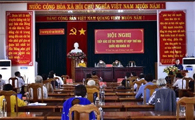 Đoàn đại biểu Quốc hội tỉnh Kon Tum tiếp xúc với cử tri thành phố trước kỳ họp thứ hai khóa XV