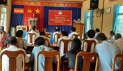 Đoàn đại biểu Quốc hội tỉnh tiếp xúc cử tri xã Đăk Tờ Kan, huyện Tu Mơ Rông
