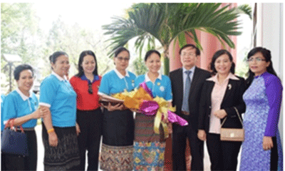 Đoàn đại biểu cấp cao Hội Liên hiệp Phụ nữ Lào thăm, chào xã giao lãnh đạo tỉnh