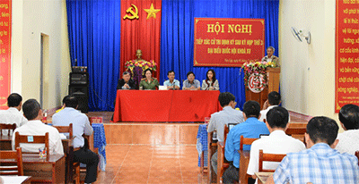 Đoàn đại biểu Quốc hội tỉnh Kon Tum tiếp xúc cử tri sau kỳ họp thứ 3 tại xã Tân Lập, huyện Kon Rẫy