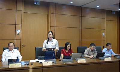 Đoàn ĐBQH tỉnh thảo luận ở tổ về Dự thảo Luật Bảo hiểm xã hội (sửa đổi)