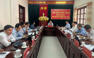 Tổ chức Hội nghị liên tịch để chuẩn bị Kỳ họp thứ 7 HĐND tỉnh Khóa XII, nhiệm kỳ 2021-2026