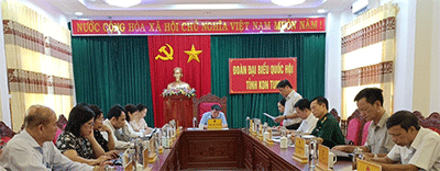 Đoàn ĐBQH tỉnh Kon Tum tổ chức Hội nghị lấy ý kiến tham gia các  dự án luật trình kỳ họp thứ 7