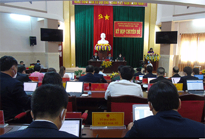 HĐND tỉnh tổ chức họp thông qua 16 nghị quyết chuyên đề