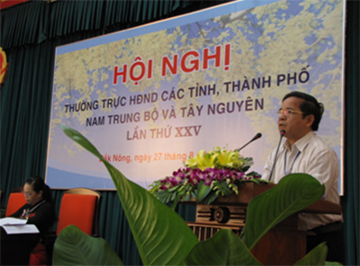Phó Chủ tịch HĐND tỉnh Kring Ba dự Hội nghị Thường trực HĐND các tỉnh, thành phố Nam Trung bộ và Tây Nguyên lần thứ XXV